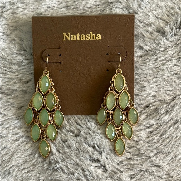 Natasha Couture Jewelry - Natasha Couture Green and Gold Teardrop Earrings
Chandeliers